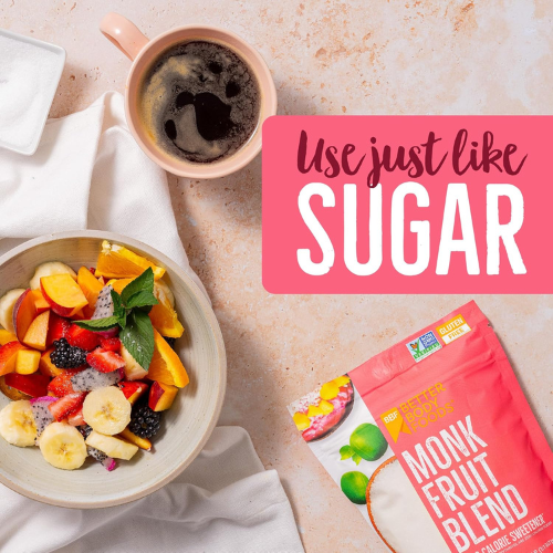 betterbody foods monk fruit sweetener blend, sugar substitute, 1 lbs. betterbody foods monk fruit sweetener blend, sugar substitute, 1 lbs.