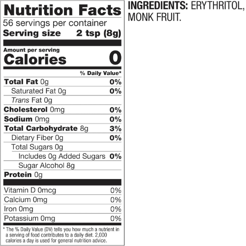 betterbody foods monk fruit sweetener blend, sugar substitute, 1 lbs. betterbody foods monk fruit sweetener blend, sugar substitute, 1 lbs.
