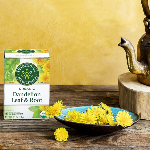traditional medicinals organic dandelion leaf & root tea bag | to detox & supports healthy digestion | caffeine free | herbal supplement | 16 tea bags traditional medicinals organic dandelion leaf & root tea bag | to detox & supports healthy digestion | caffeine free | herbal supplement | 16 tea bags