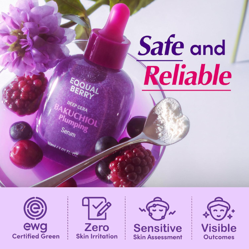 eqqualberry bakuchiol plumping face serum 30 ml – hydrating & skin texture supporting serum with bakuchiol, niacinamide & hyaluronic acid eqqualberry bakuchiol plumping face serum 30 ml – hydrating & skin texture supporting serum with bakuchiol, niacinamide & hyaluronic acid