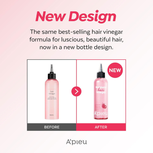 a'pieu a’pieu raspberry scalp vinegar hair rinse 6.76 fl. oz. / 200 ml balances hair & scalp’s ph level smoother and shinier hair clarifies, detangles and encourages hair growth a'pieu a’pieu raspberry scalp vinegar hair rinse 6.76 fl. oz. / 200 ml balances hair & scalp’s ph level smoother and shinier hair clarifies, detangles and encourages hair growth