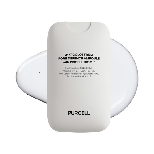 purcell 24/7 colostrum ampoule mist glass skin with long hydration, poreless smooth skin, before & after makeup, hyaluronic acid and vitamin, for all skin types, 1.85 fl oz