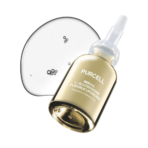 purcell 5% glutathione face serum high concentration with vitamin b3, vitamin e, tranexamic acid, hydrating & brightening, lightweight, 1.01 oz